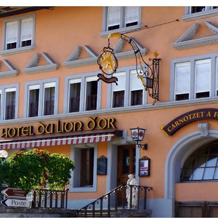 Hôtel Lion d'Or Romont Exterior foto