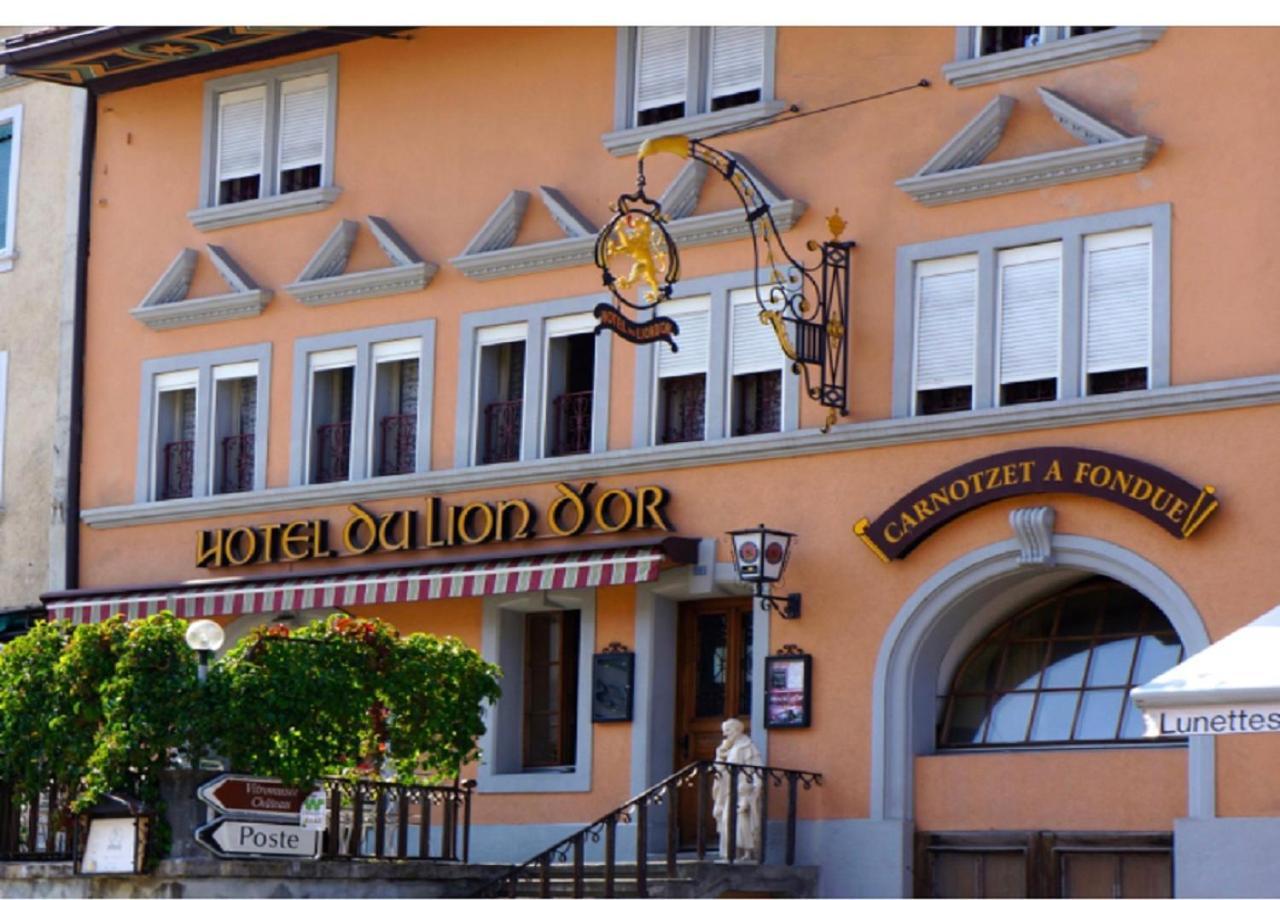 Hôtel Lion d'Or Romont Exterior foto